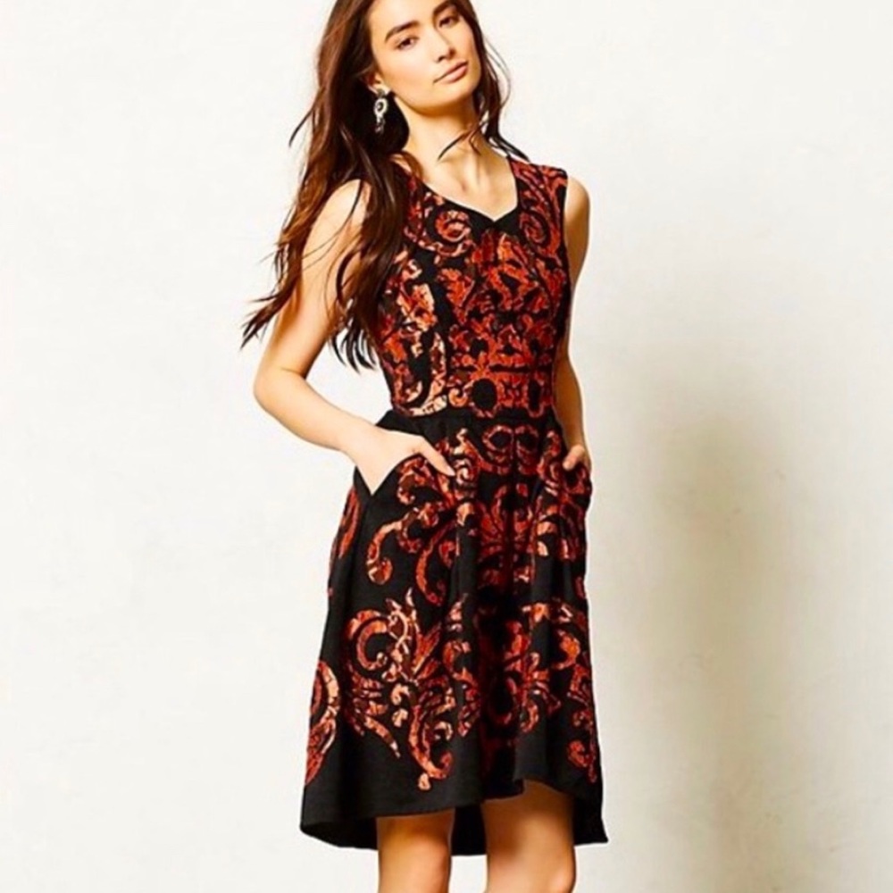 Yoana Baraschi Anthropologie cocktail dress US 8